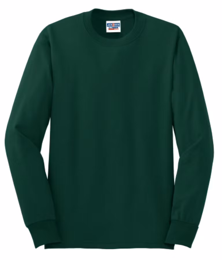 Picture of Jerzees Dri-Power 50/50 Cotton/Poly Long Sleeve T-Shirt