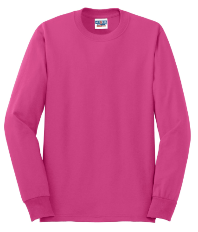 Picture of Jerzees Dri-Power 50/50 Cotton/Poly Long Sleeve T-Shirt