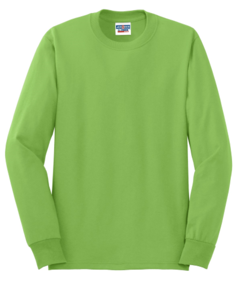 Picture of Jerzees Dri-Power 50/50 Cotton/Poly Long Sleeve T-Shirt