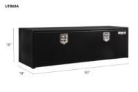 Picture of Buyers Black Steel Compact Dual T-Handle Latch Underbody Toolbox