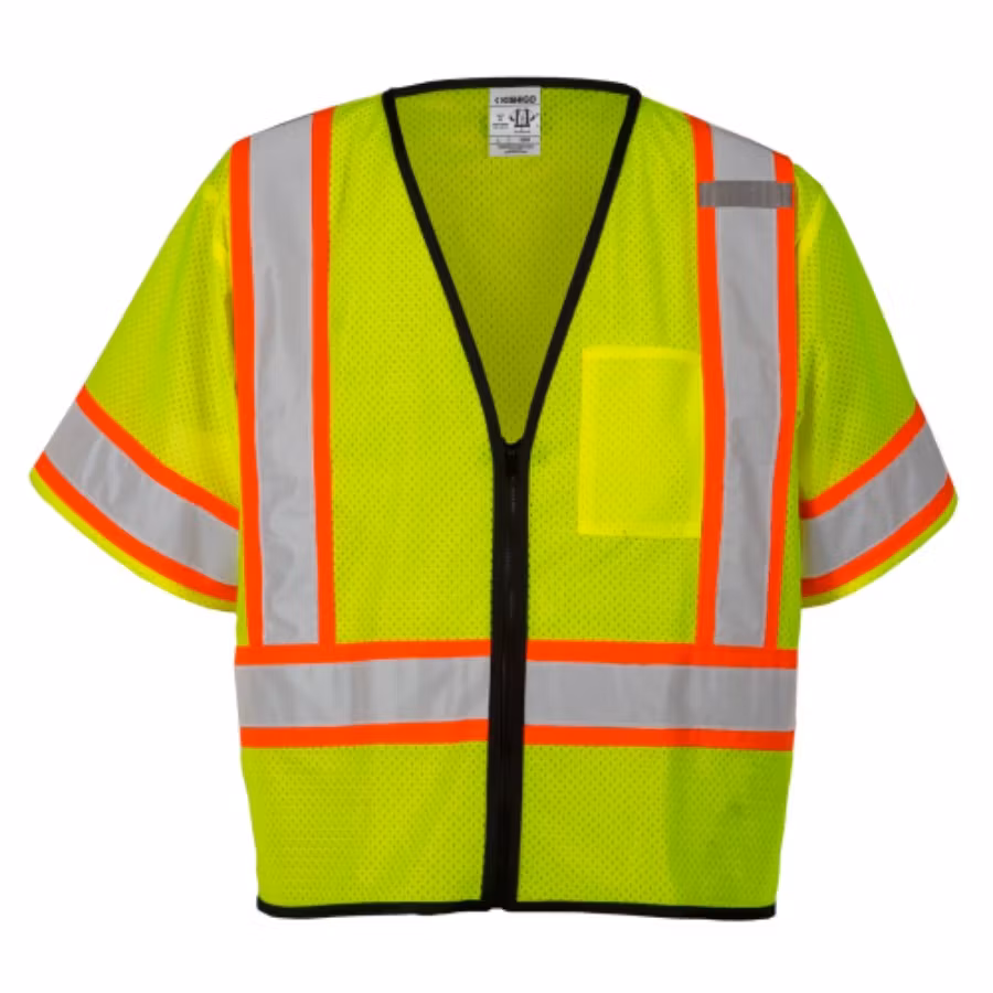 Picture of Kishigo Class 3 Economy Single Pocket Contrasting Mesh Vest