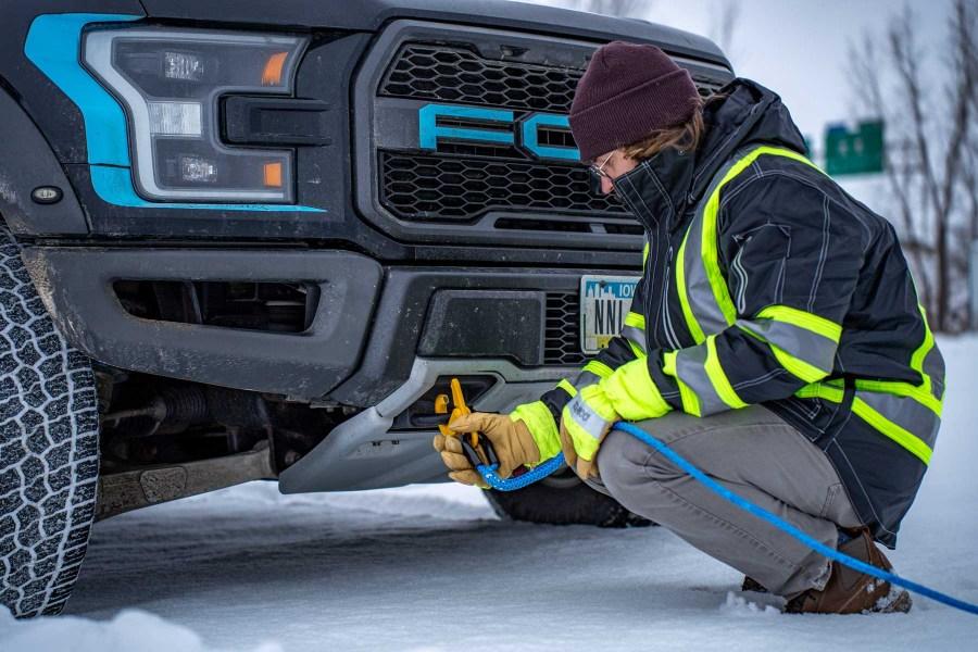 Picture of Amsteel-Blue Light Duty Synthetic Rope Extensions with Self-Locking Hook and
Thimble | 5/16"-1/2"