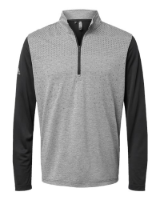 Adidas Men's Ultimate365 Heather Block Print 1/4-Zip Pullover