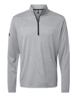 Picture of Adidas Men's Ultimate365 Heather Block Print 1/4-Zip Pullover
