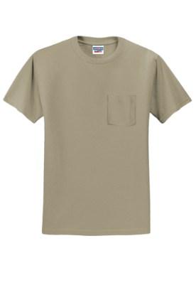 Picture of Jerzees Dri-Power 50/50 Cotton/Poly Pocket T-Shirt