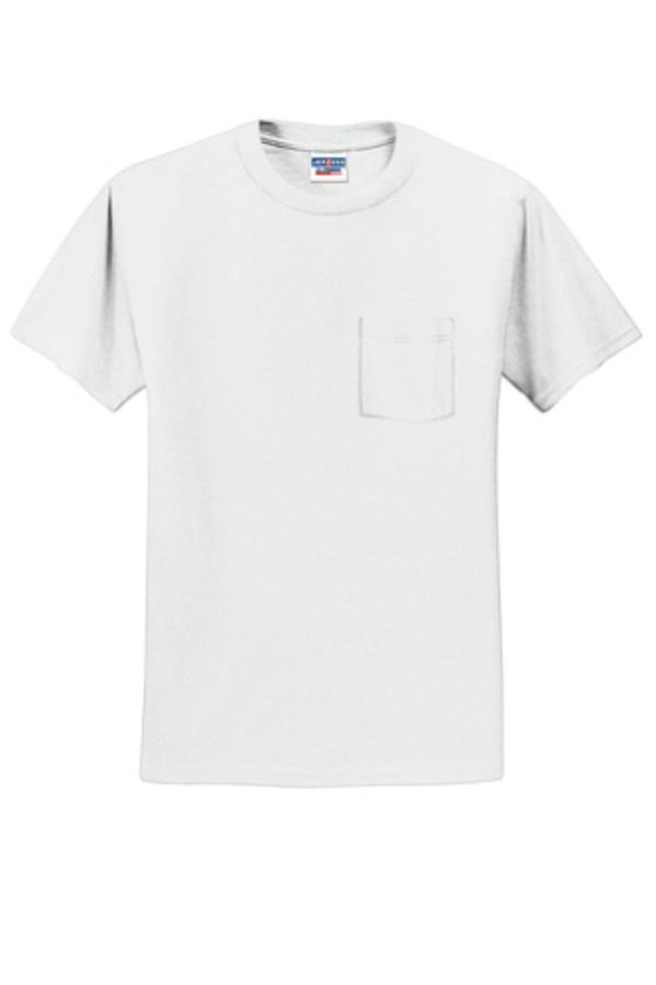 Picture of Jerzees Dri-Power 50/50 Cotton/Poly Pocket T-Shirt