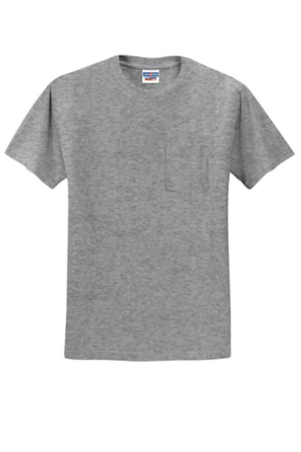 Picture of Jerzees Dri-Power 50/50 Cotton/Poly Pocket T-Shirt