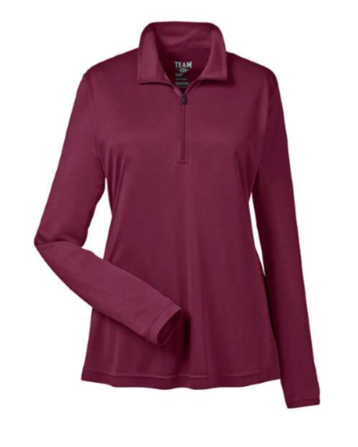 Picture of Team 365 Women's Zone Performance 1/4-Zip Pullover