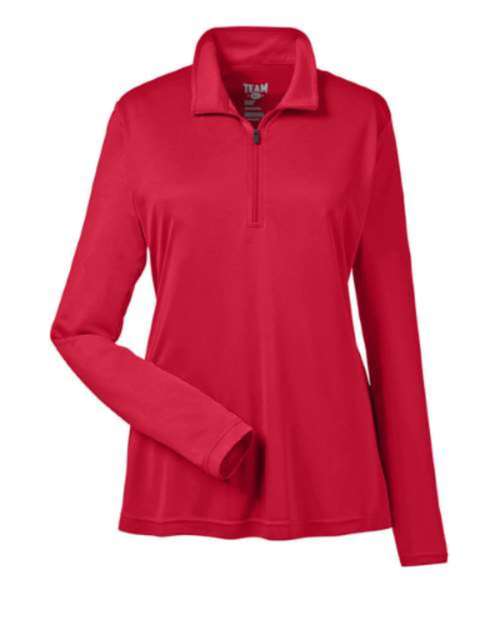 Picture of Team 365 Women's Zone Performance 1/4-Zip Pullover