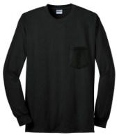 Gildan Ultra Cotton 100% US Cotton Long Sleeve T-Shirt with Pocket