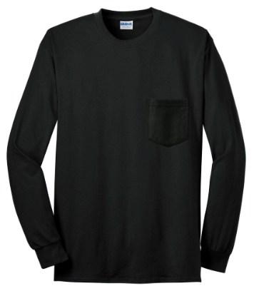 Picture of Gildan Ultra Cotton 100% US Cotton Long Sleeve T-Shirt with Pocket