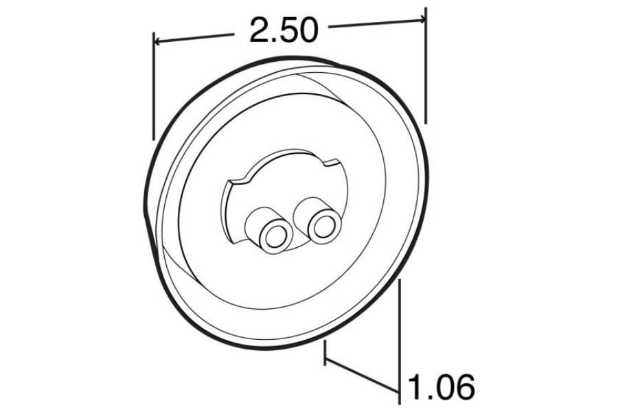 Picture of 2 1/2 Red Marker Light Led