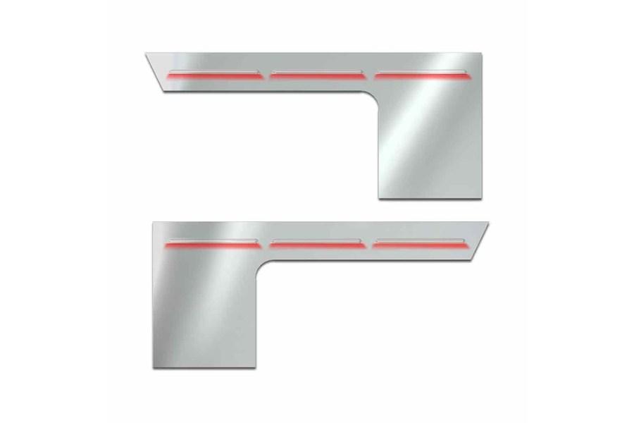 Picture of Trux Cab/Cowl Louvered "Glow Trim" Hood Glider - Peterbilt