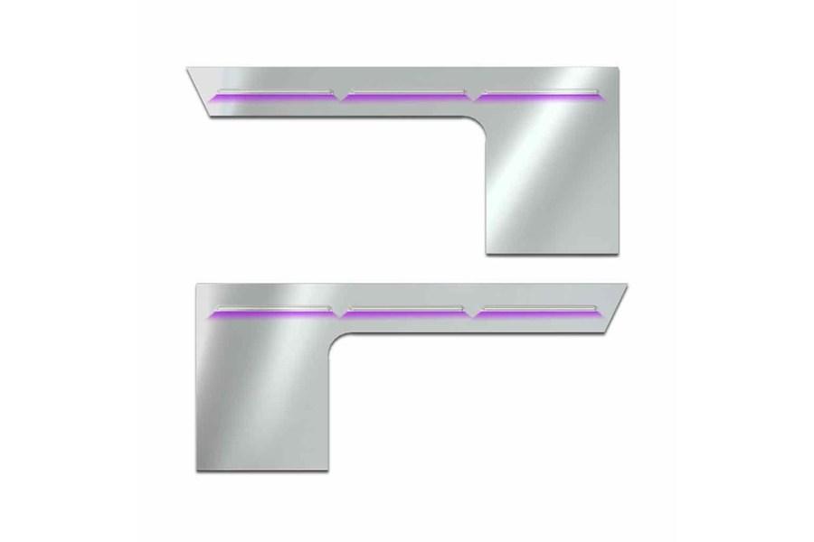 Picture of Trux Cab/Cowl Louvered "Glow Trim" Hood Glider - Peterbilt