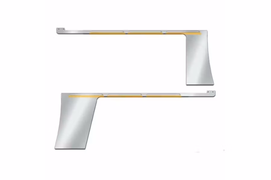 Picture of Trux Cab/Cowl Louvered "Glow Trim" Hood Glider - Peterbilt