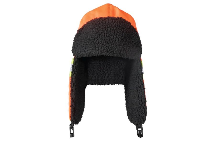 Picture of Tough Duck Safety Hi-Vis Aviator Hat with Contrast Tape Backing