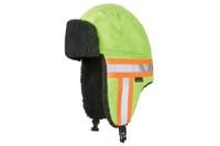 Picture of Tough Duck Safety Hi-Vis Aviator Hat with Contrast Tape Backing