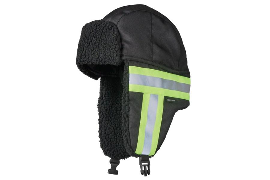 Picture of Tough Duck Safety Hi-Vis Aviator Hat with Contrast Tape Backing