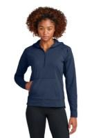 Sport-Tek Women's Sport-Wick Stretch 1/2-Zip Hoodie Additional Angle