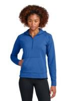 Sport-Tek Women's Sport-Wick Stretch 1/2-Zip Hoodie Perspective View
