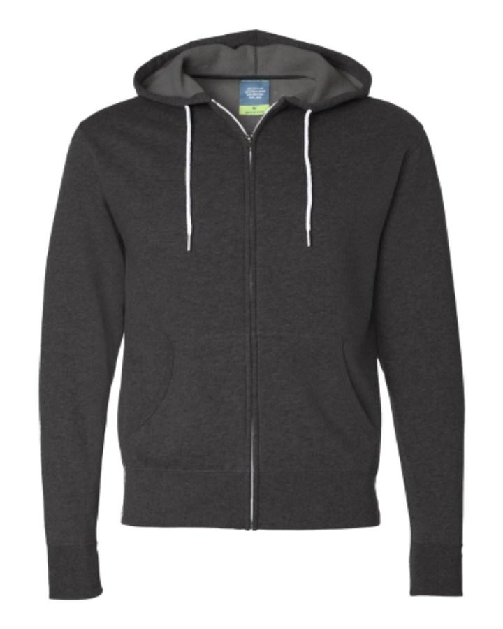 Independent Trading Co. Unisex Lightweight Full-Zip Hooded Sweatshirt Additional view