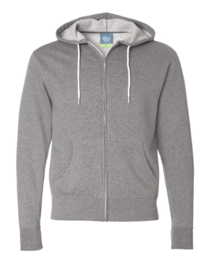Independent Trading Co. Unisex Lightweight Full-Zip Hooded Sweatshirt Additional Angle