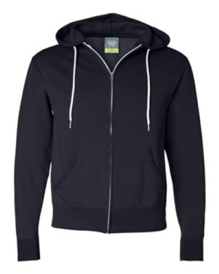 Independent Trading Co. Unisex Lightweight Full-Zip Hooded Sweatshirt Alternate View