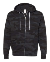 Independent Trading Co. Unisex Lightweight Full-Zip Hooded Sweatshirt Feature Close-up