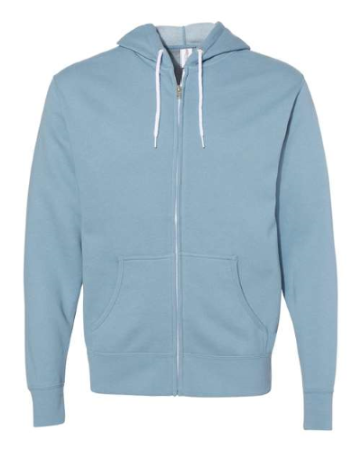 Independent Trading Co. Unisex Lightweight Full-Zip Hooded Sweatshirt Additional view