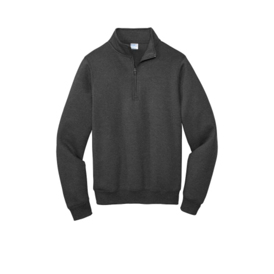 Port & Company Core Fleece 1/4-Zip Pullover Sweatshirt Feature Close-up