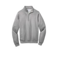 Port & Company Core Fleece 1/4-Zip Pullover Sweatshirt Close Up Detail