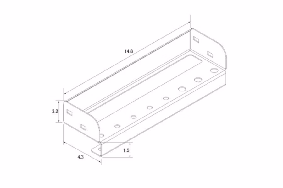 Picture of Buyers Custom Wrench and Screwdriver Holder For Truck Bed Toolboxes