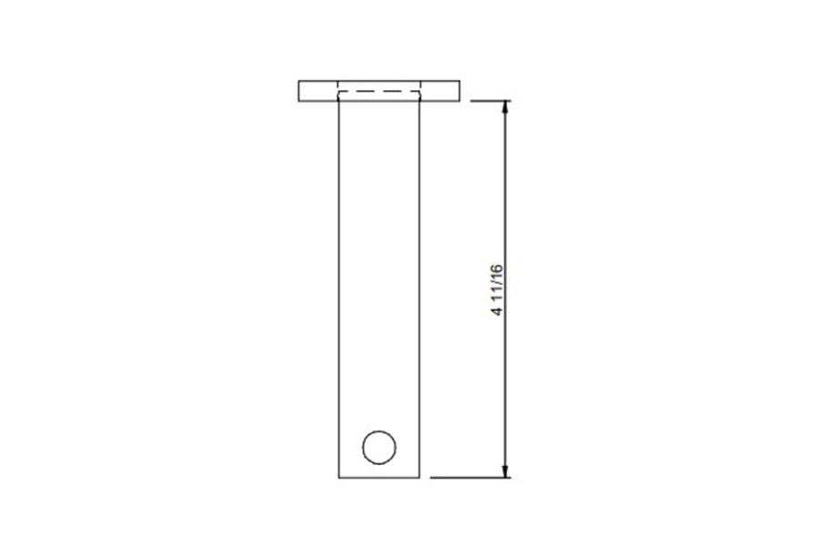 Picture of Weldment Pivot Pin For 1/4" Thk Plt