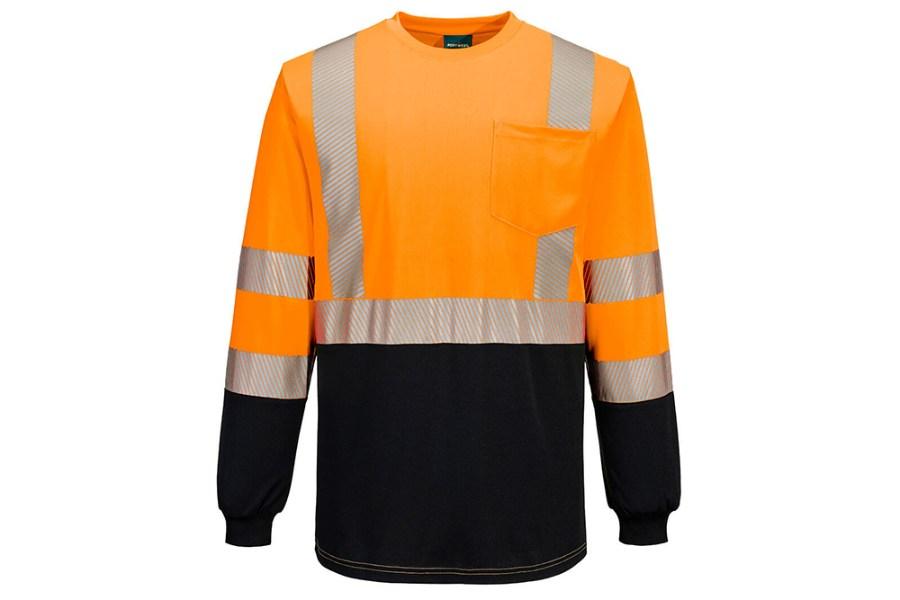 Portwest Hi-Vis Segmented Tape Long Sleeve T-Shirt Additional Angle
