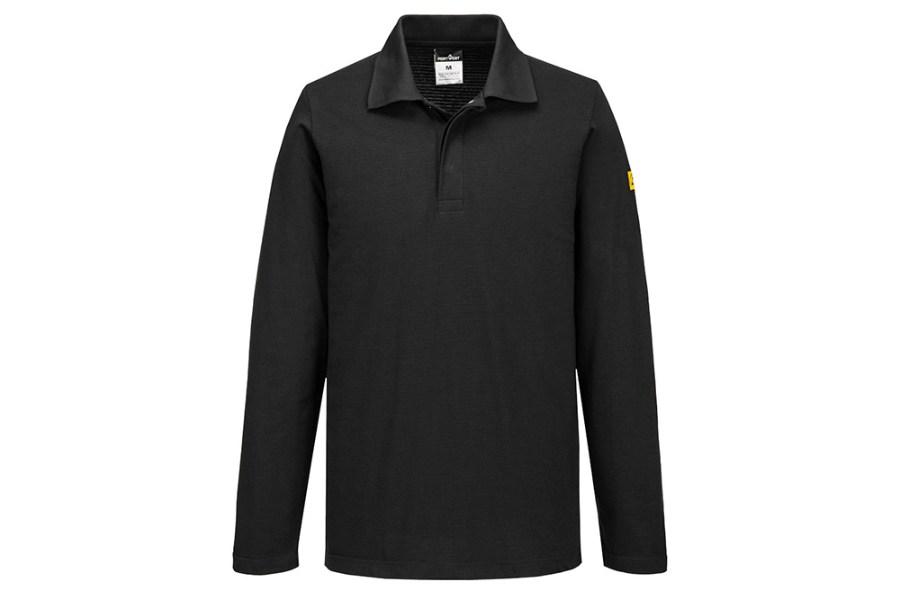 Portwest Long Sleeve Anti-Static ESD Polo Alternate View
