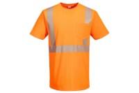 Portwest Hi-Vis Lightweight S/S T-Shirt Segmented Tape Additional Angle