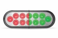 Picture of Trux 6″ Red STT to Green Auxiliary LED Oval Light