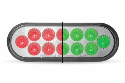 Picture of Trux 6″ Red STT to Green Auxiliary LED Oval Light