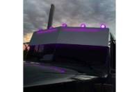 Picture of Trux 14" High/Low Roof Louvered "Glow Trim" Sun Visor - Peterbilt