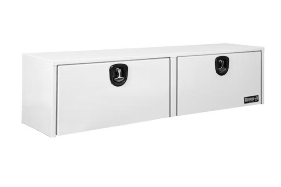 Picture of Buyers Single Latch Gloss White Smooth Aluminum Topsider Truck Toolbox