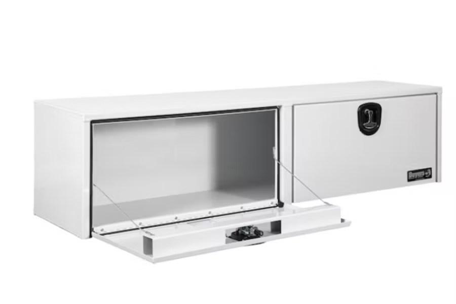 Picture of Buyers Single Latch Gloss White Smooth Aluminum Topsider Truck Toolbox
