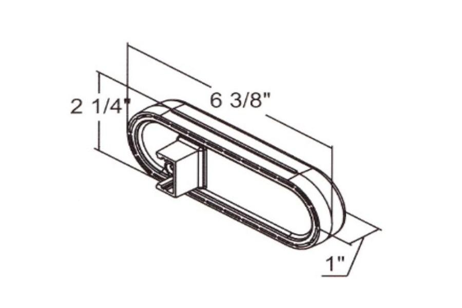 Picture of Buyers 6in Oval Backup Light with 10 LEDs