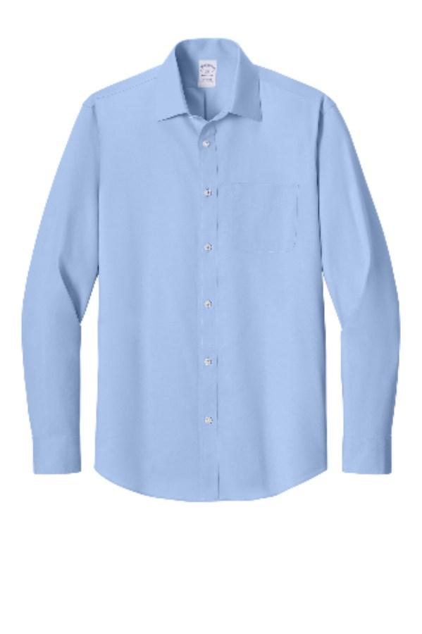 Brooks Brothers Wrinkle-Free Stretch Pinpoint Spread Collar Shirt Alternate View