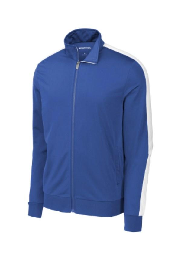 Sport-Tek Tricot Sleeve Stripe Track Jacket Additional view