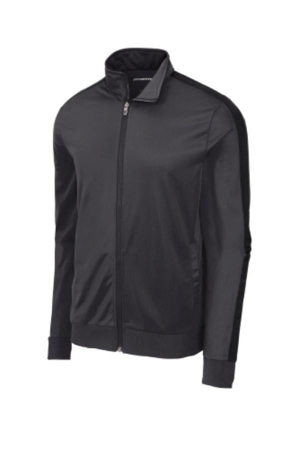 Sport-Tek Tricot Sleeve Stripe Track Jacket Additional Angle