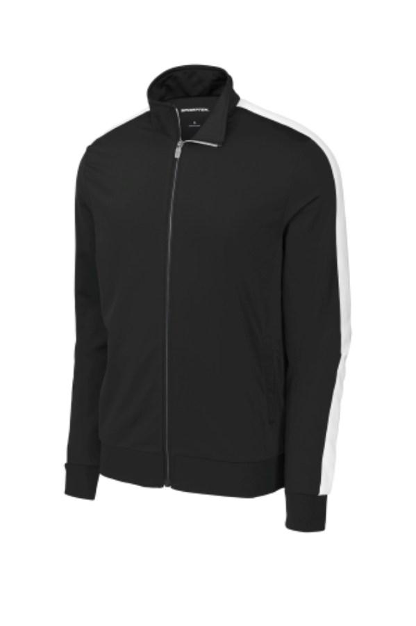 Sport-Tek Tricot Sleeve Stripe Track Jacket Alternate View