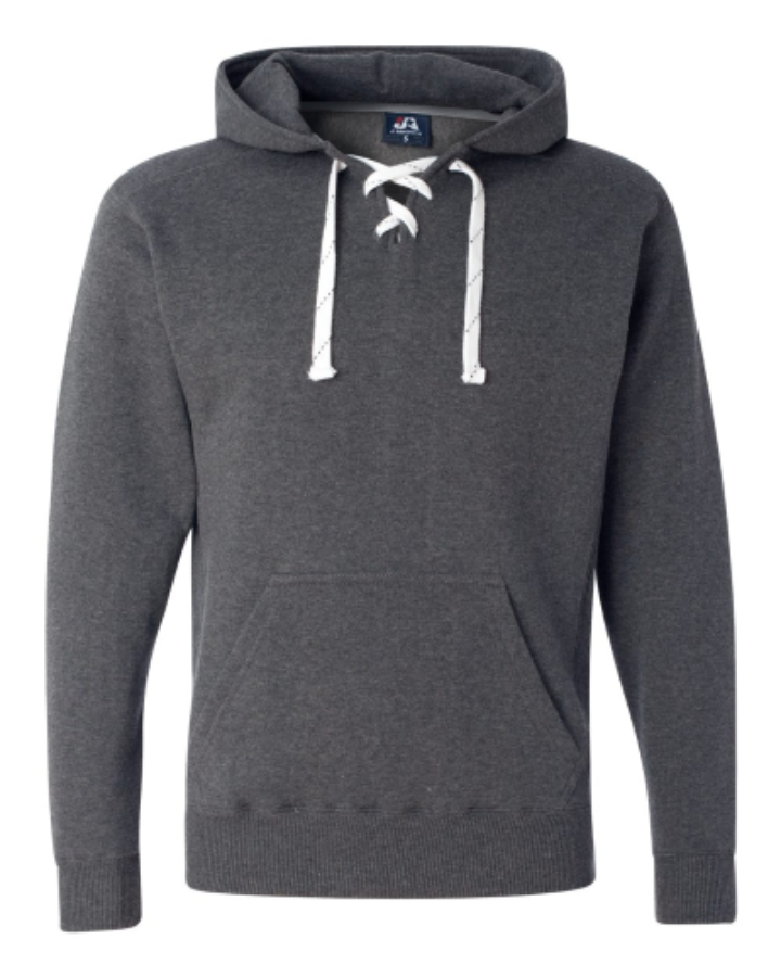 J. America Men's Sport Lace Hooded Sweatshirt Feature Close-up