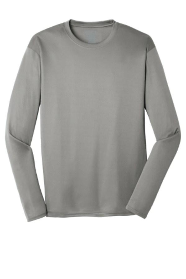 Port & Company Long Sleeve Performance T-Shirt Feature Close-up
