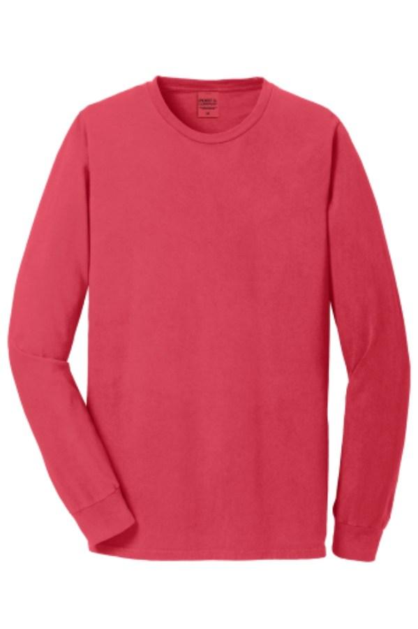 Port & Co Beach Wash Garment-Dyed Long Sleeve Tee Additional Angle