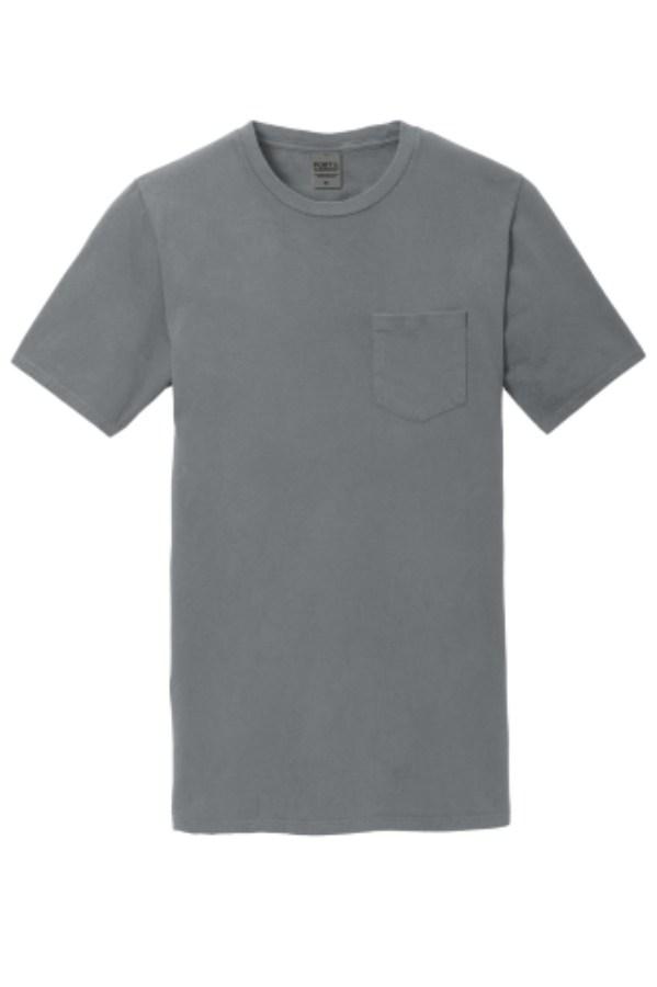 Port & Co Beach Wash Garment-Dyed Pocket Tee Additional Angle
